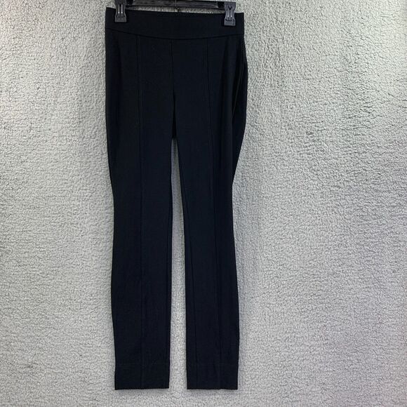 Eileen Fisher Womens Dress Pants Size 2/4 PP Black Leggings Business Office - Picture 1 of 12